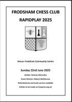 Frodsham Chess Club - RAPIDPLAY 2025